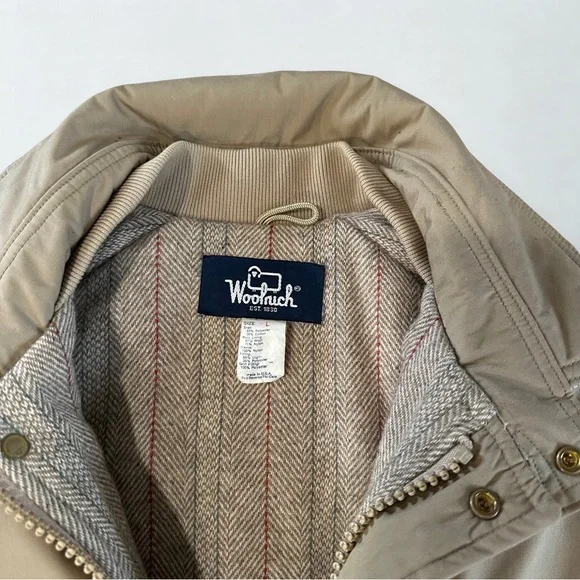 Vintage Woolrich Coat Wool Lined Insulated Men’s Large Utility Chore Jacket Men - Picture 3 of 11